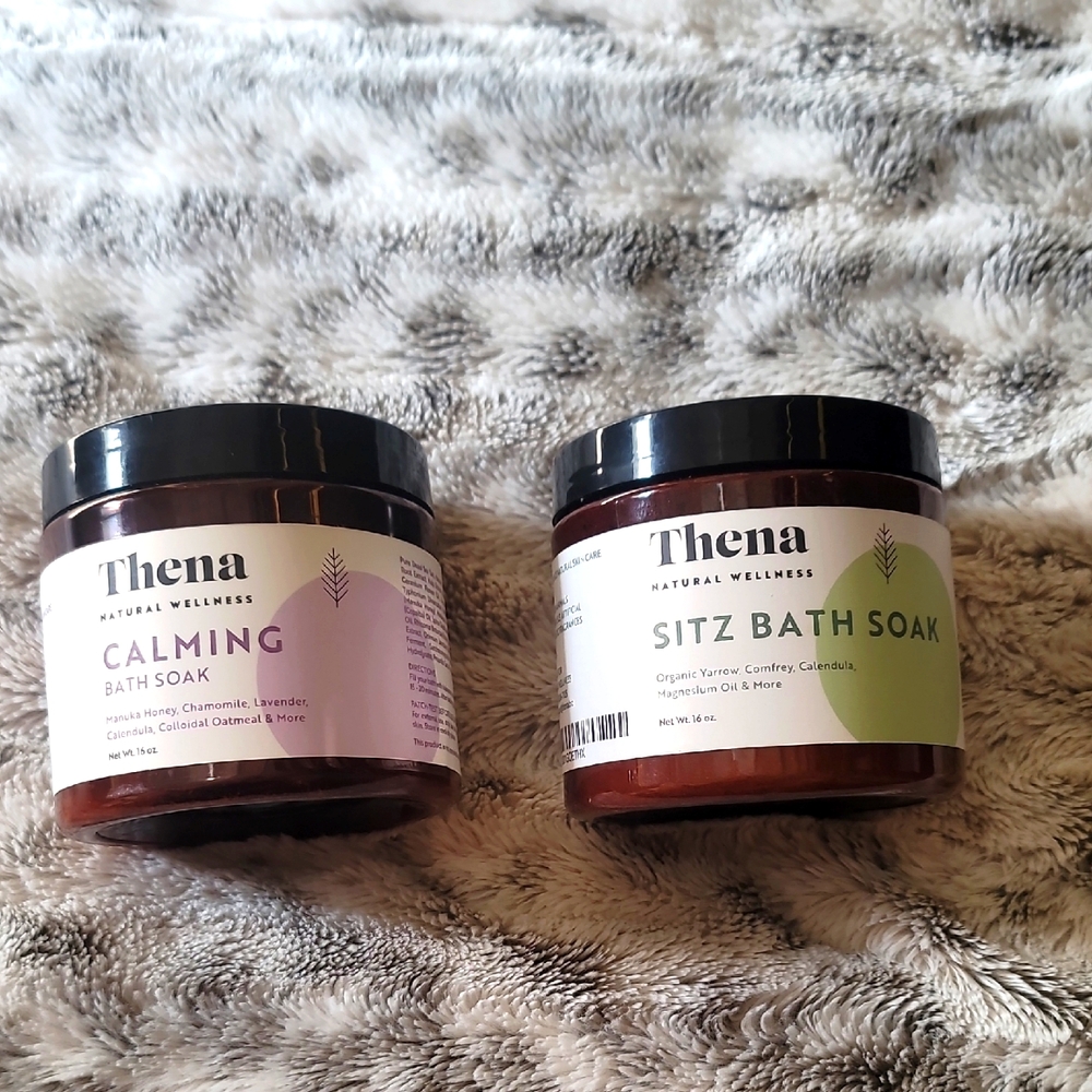 Thena Natural Wellness Calming and Sitz Bath Soak Set